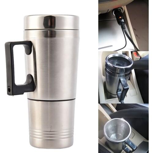 Car Water Heater Mug Electric Heating Cup Kettle Heated Cigarette Lighter
