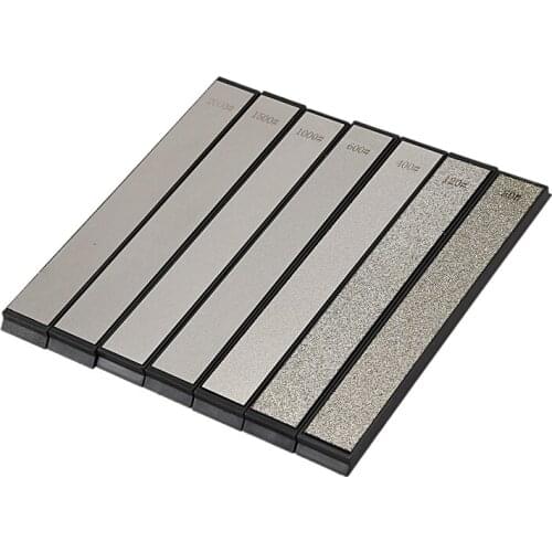80-200 Grain Diamond Sharpening Angle Grindstone Sharpening Professional Sharpener Tool Bar 7 Pack