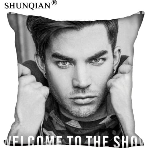 Custom Pillowcase Cover Adam Lambert Square Zipper Pillow Cover (Two Sides) Print Your Pictures Cool Pillow Cases