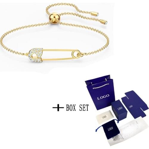 2021 New SWASHELL Golden Shell-Shaped Shell Zircon Gold New Bracelet Female Fashion Luxury Jewelry Romantic Birthday Gift