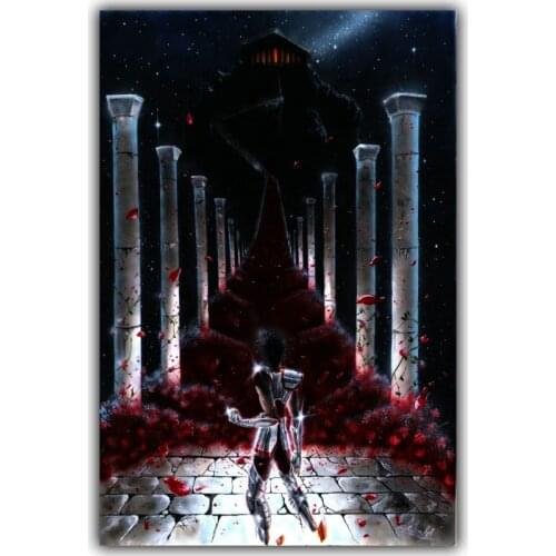 Saint Seiya Poster Popular Classic Japanese Anime Home Decor Silk Poster Picture Print Wall Decor 30x45cm 60x90cm
