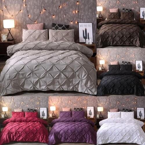 Luxury Bedding Set gray Duvet Cover Sets Solid Color bedspreads King Bed Set double bed comforters No Sheet XY51