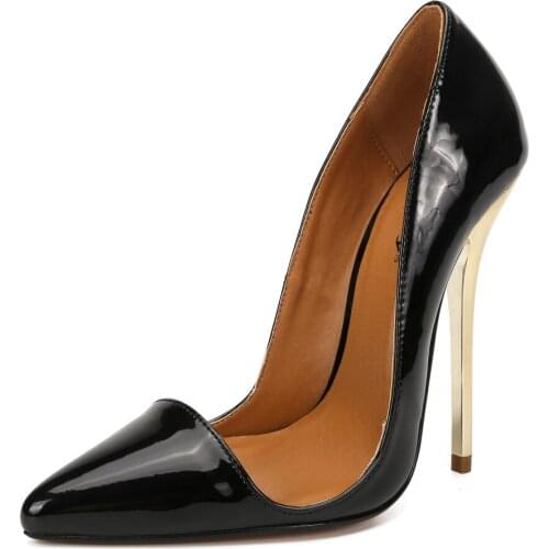 High Heels Sandals Women Peep Toe Back Strap Sexy Black Red Wedding Party Shoes Sexy Little Pointy Peep-Toe Plus-Size Stiletto