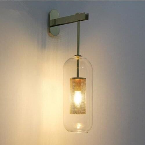Glass Lampshade Led Bedside Lamp Aisle Wall Lamp Corridor Wall Lights Parlor Wall Sconce Home Decoration Lighting Surface mount