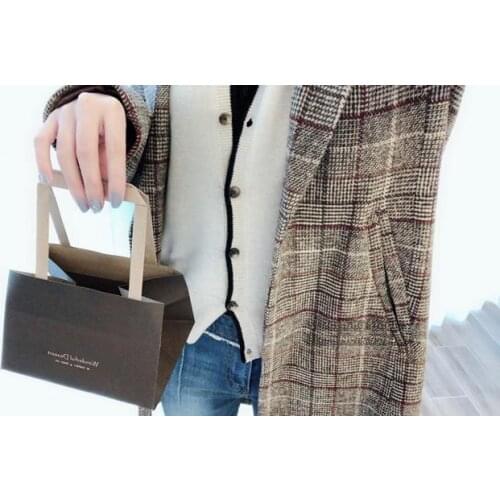 Coffee packing Handbag Kraft paper bag Bronzing Cake Gift Bag,Chocolate Muffin Biscuits Box for Cookie drinking Packing 100pcs