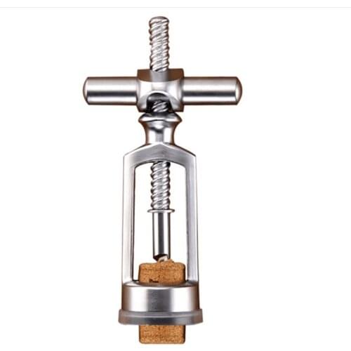 1/2PCS European Vintage Zinc Alloy Red Wine Corkscrew Spiral Wine Bottle Opener Champagne Cork Corkscrew Opener Kitchen Tool