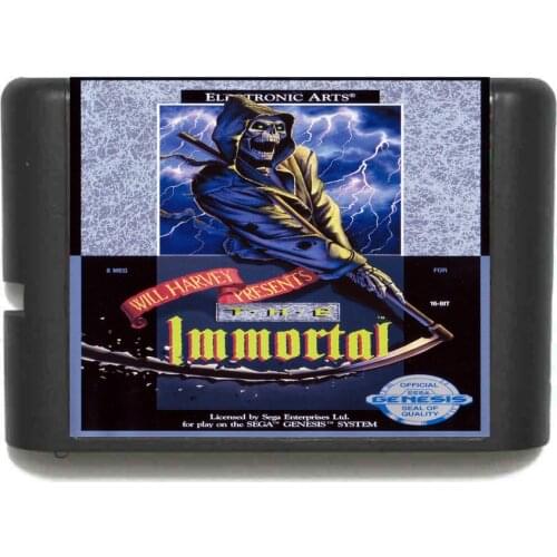 Immortal 16 bit MD Game Card For Sega Mega Drive For Genesis