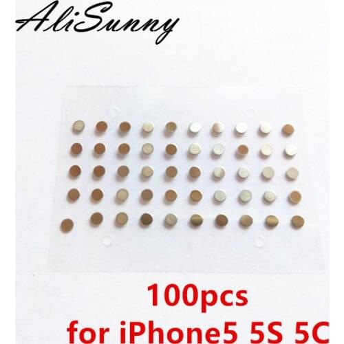 AliSunny 100pcs Power & Volume Button Metal Spacer for iPhone 5 5S 5C 5G Shim Replacement Parts