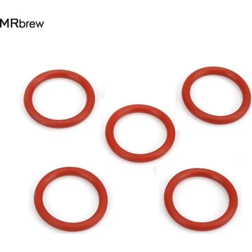 Weldless Kettle Bulkhead O-rings Replacement Set, High Temperature O-Ring, Red Food Grade Silicone