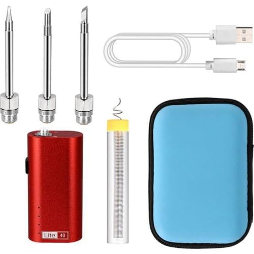 Household Mini Portable 5V USB Rechargeable Soldering Iron 40W High Power Multifunction Electric Welding Machine