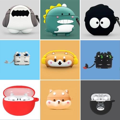 For OPPO Enco Air Case Cartoon Dogs Funny Silicone Protective Cover for oppo Enco Air Wireless Bluetooth Earphone Case