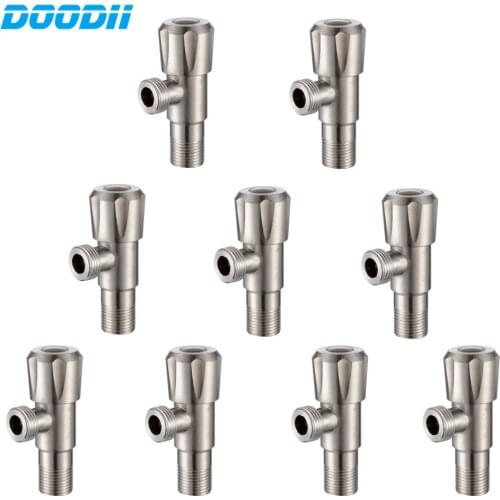 DooDii SUS304 Angle Valves Stainless Steel Brushed Kitchen Bathroom Accessories Angle Valve for Toilet Sink BasinWater Heater