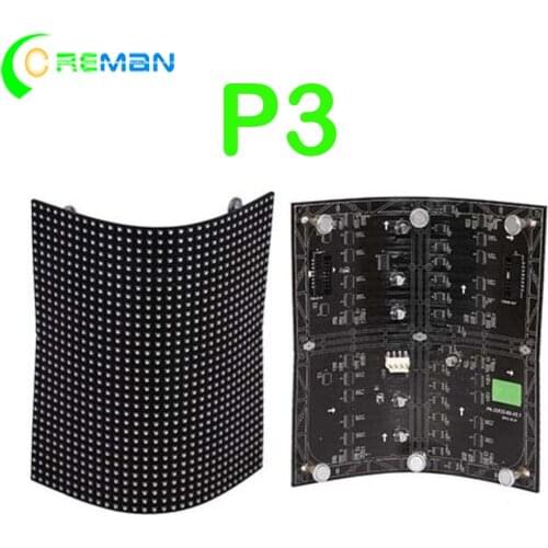 Flexible LED Display Panel,outdoor indoor P3 P4 P5 Soft LED Matrix dot led display panel 32x16cm
