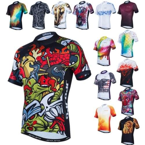 Weimostar Summer Bike Jersey Tops Men Short Sleeve Cycling Jersey Mountain Bicycle Shirt Racing Sport Cycle Wear Clothes Maillot