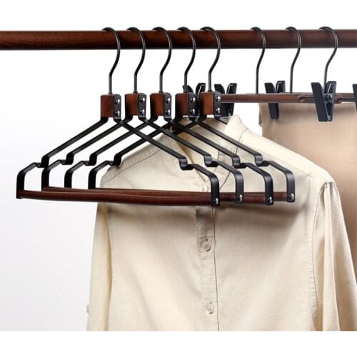 Wood Coat Pants Clothes Hanger Organizer Wardrobe Closet Wooden Hangers for Clothes Kledinghangers Kleding Wetsuit Hanger Rack