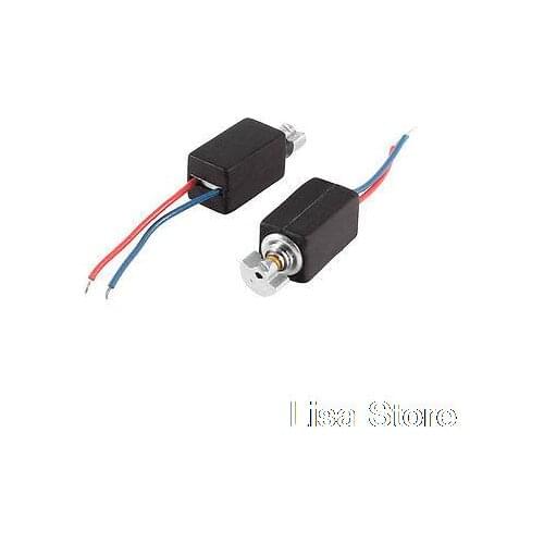 2pcs 4.6mm x 4.8mm 2 Wire DC3V 2000RPM Miniature Electric Vibration Motor