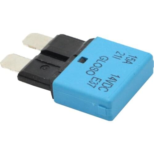 Multicolor Blade Fuse Circuit Breaker Reset Marine (Low Profile) 30A/25A/20A/15A Overcurrent Protection