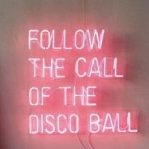Neon Signs for follow the call of disco Neon bulb Sign Decorate bedroom Game Room wall Lamp Handcraft Glass Tubes Art Dropship