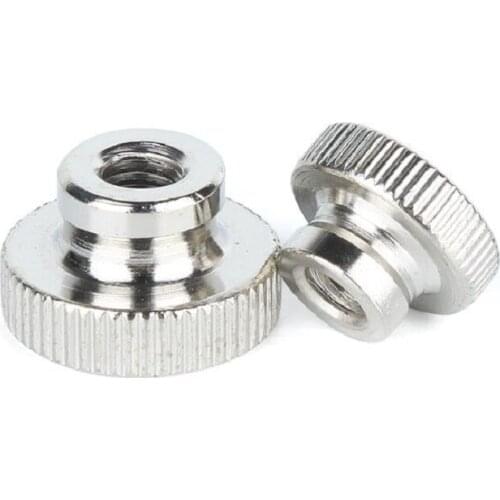 Nickel plated Hand screw nut M3 M4 M5 M6 M8 M10 knurled nut X20