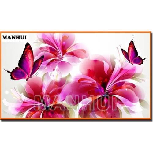 New Diy diamond painting butterfly flowers mosaic picture handmade rhinestone needlework diamond embroidery Home decor MH547