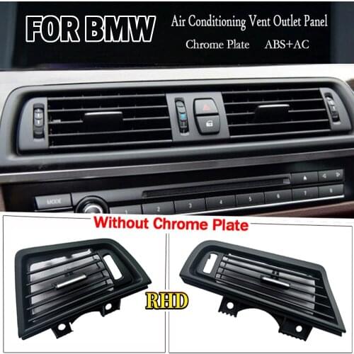 RHD Front Row Wind Left/Center/Right/Rear Air Conditioning Vent Grill Outlet Panel Without Chrome Plate For BMW 5 Series F10 F18