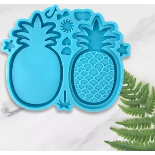 Quicksand Pineapple Epoxy Resin Mold Handheld Game Shaker Pendant Silicone Mould 85LB