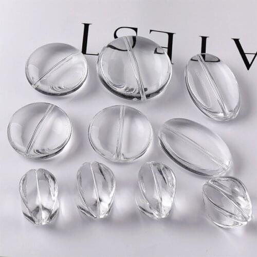 Clear Acrylic Beads Geometry Round Twist Pumpkin Chunky Beading Material Ornament Accessories Ornaments 60pcs Wholesale