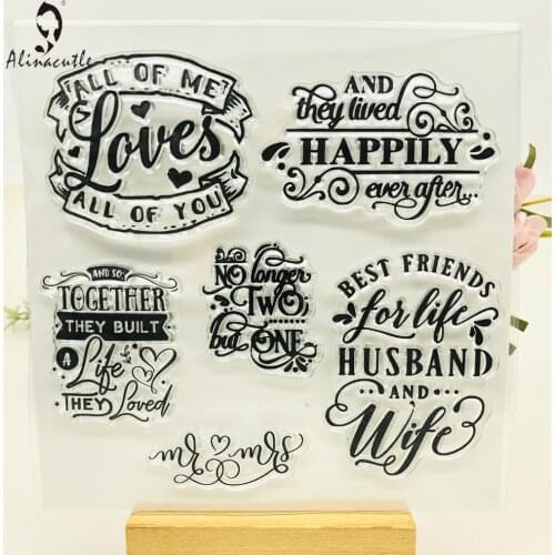 CLEAR STAMPS Loves Scrapbooking Card Album Paper Craft Rubber Roller Transparent Silicon Clear Stamp