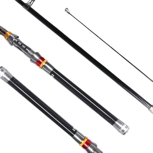 DEUKIO Surfcasting Fishing Rod Carbon Fiber Telescopic Portable Spinning Fishing Reels Fishing Rod Set Pole Travel Sea Boat Rock