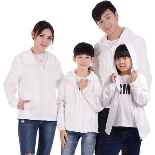 Family Camping Rain Jacket Men Women Kid Waterproof Sun Protection Clothing Fishing Hunting Clothes Quick Dry Skin Windbreaker