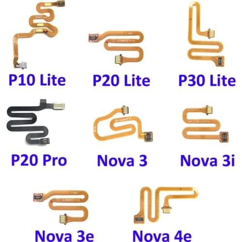 Home Button Fingerprint Touch Id Sensor Connector Flex Cable For Huawei Nova 3 3i 4 4e 5 5i Pro P10 P20 Pro P30 Lite