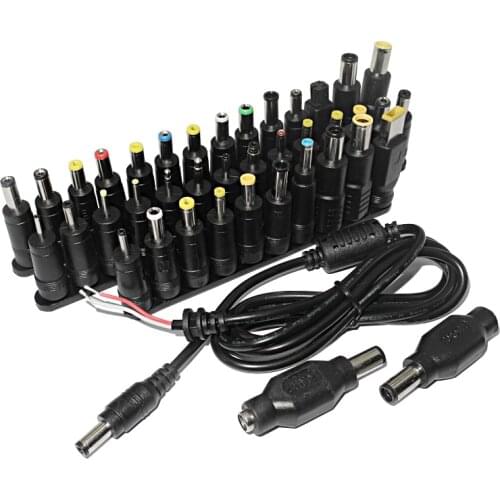 40pcs Universal DC Jack Plug for HP DELL Notebook/Laptop AC Power Charging Adapter Computer Tip Connector 5.5*2.1/2.5mm Female