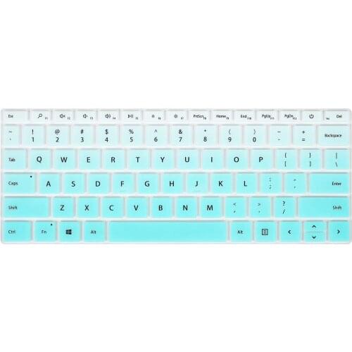 Silicone Laptop Keyboard Cover Skin Protector For Microsoft Surface Laptop Go 12.4'' 2021 2020 (not fit 10.1 inch)