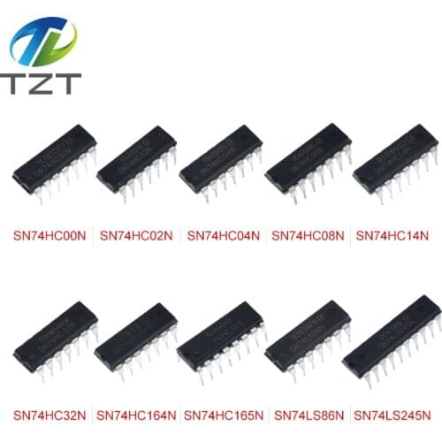 10PCS SN74HC00N SN74HC02N SN74HC04N SN74HC08N SN74HC14N SN74HC32N SN74HC164N SN74HC165N SN74LS86N SN74LS245N DIP - 14