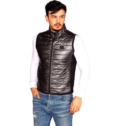 Puff Vest Quilted Fabric Custom Pattern Zippered Pocket