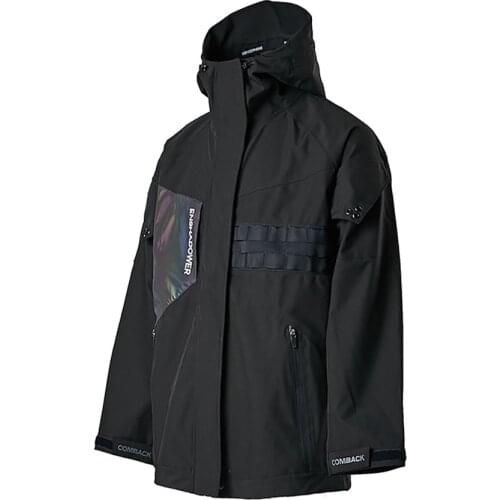 Pupil Travel Comback Enshadower Reflective Water Resistant Techwear Mens Jacket Molle Cargo Coat Punk Streetwear киберпанк