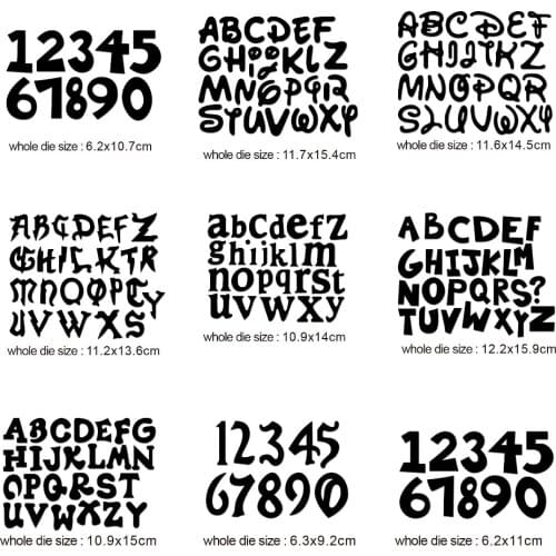 Metal Cutting Dies alphabet letters numbers 2020 New Craft Stencils for DIY Scrapbooking Embossing Paper Cards Making Die Cut