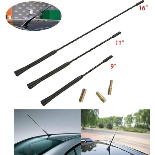 For VW BMW Benz Mazda Audi Toyota 9/11/16 Inch Universal Car Roof Mast Whip Stereo Radio FM/AM Signal Aerial Amplified Antenna