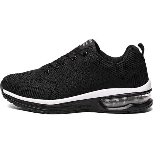 Ladies Knitted Sports Running Mens Shoes Comfortable And Breathable Mens Sports Shoes Casual Light Running Shoes