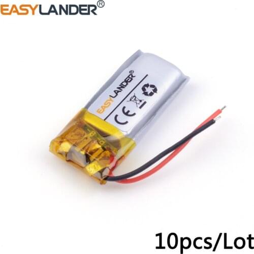 10pcs /Lot 3.7v lithium Li ion polymer rechargeable battery 351420 90mah MP3 Bluetooth headset small toys Bluetooth headset