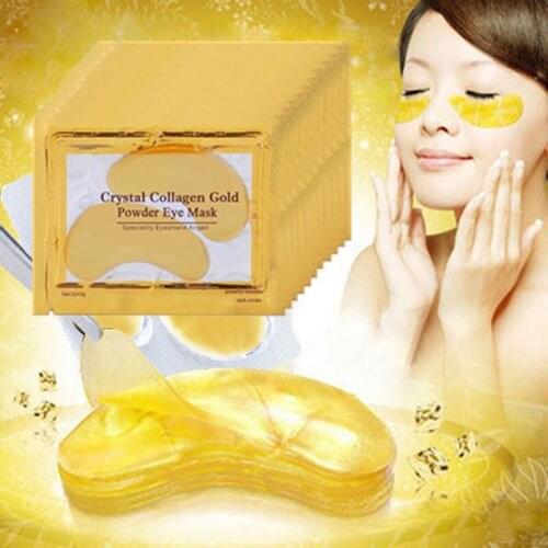 Crystal Collagen Gold Power Eye Mask Hyaluronic Acid Dark Circles Anti Puffiness Gel Eye Patches Beauty For Eye Skin Care Sleep