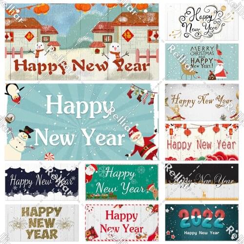 2022 New Year Christmas Wood Signs Sweet Home Wooden Hanging Sign Door Decoration for Tree/Door/Room/Wall Decor
