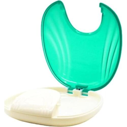 3 Colors Storage Box Partial Denture Case Orthodontic Small Teeth Box Travel Outdoor Boxes Press-to-Open Dental Retainer Denture