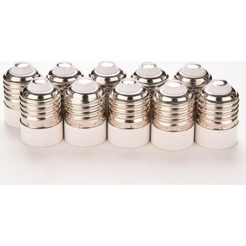 5Pcs/Lot New Fireproof Material E27 To E14 Lamp Holder Converter Socket Conversion Light Bulb Base Type Adapter