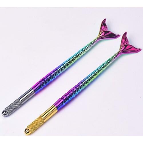 2021 New 5pcs Manual Permanent Makeup Embroidered Eyebrow Tattoo Pen Microblading Pen Needle Blade for Eyebrow Lips