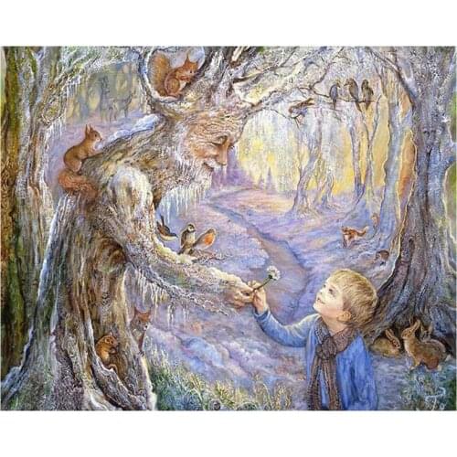 Full 5d Diamond Embroidery Boy and sparrow Picture of Rhinestones square diy Diamond Painting Cross Stitch mosaic Handwork Craft