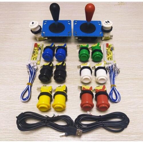 Arcade game joystick button kit TO zero delay USB encoder for 2players