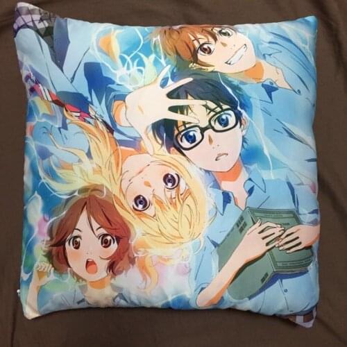 Your Lie in April Anime Two Side Pillowcases Hugging Pillow Cushion Case Cover Otaku Cosplay Gift New 145