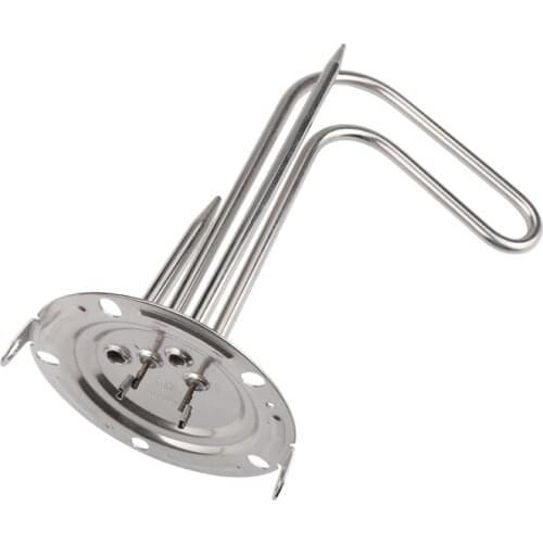 Isuotuo Dual probe Electric Water Heater Tube 1500W 220V,304 Stainless Steel Tubular Heating Element 125m Cap Pipe