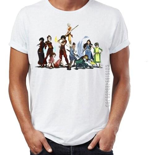 Mens T Shirt The Last Airbender Aang Uncle Iroh Team Up Mashup Funny Artsy Awesome Artwork T-shirts Graphic Tops & Tees